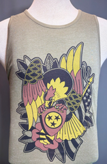 Green Tri-Star Eagle Tank Top (Unisex)