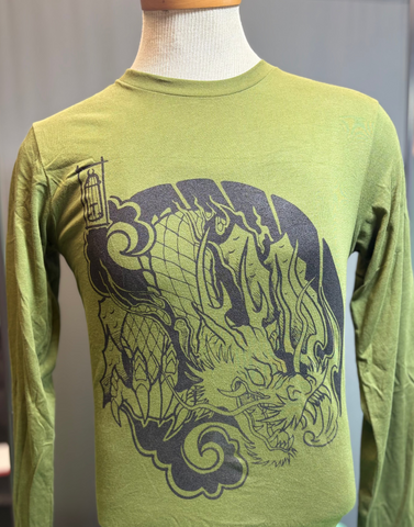 Green Dragon Long-Sleeve Shirt (Unisex)