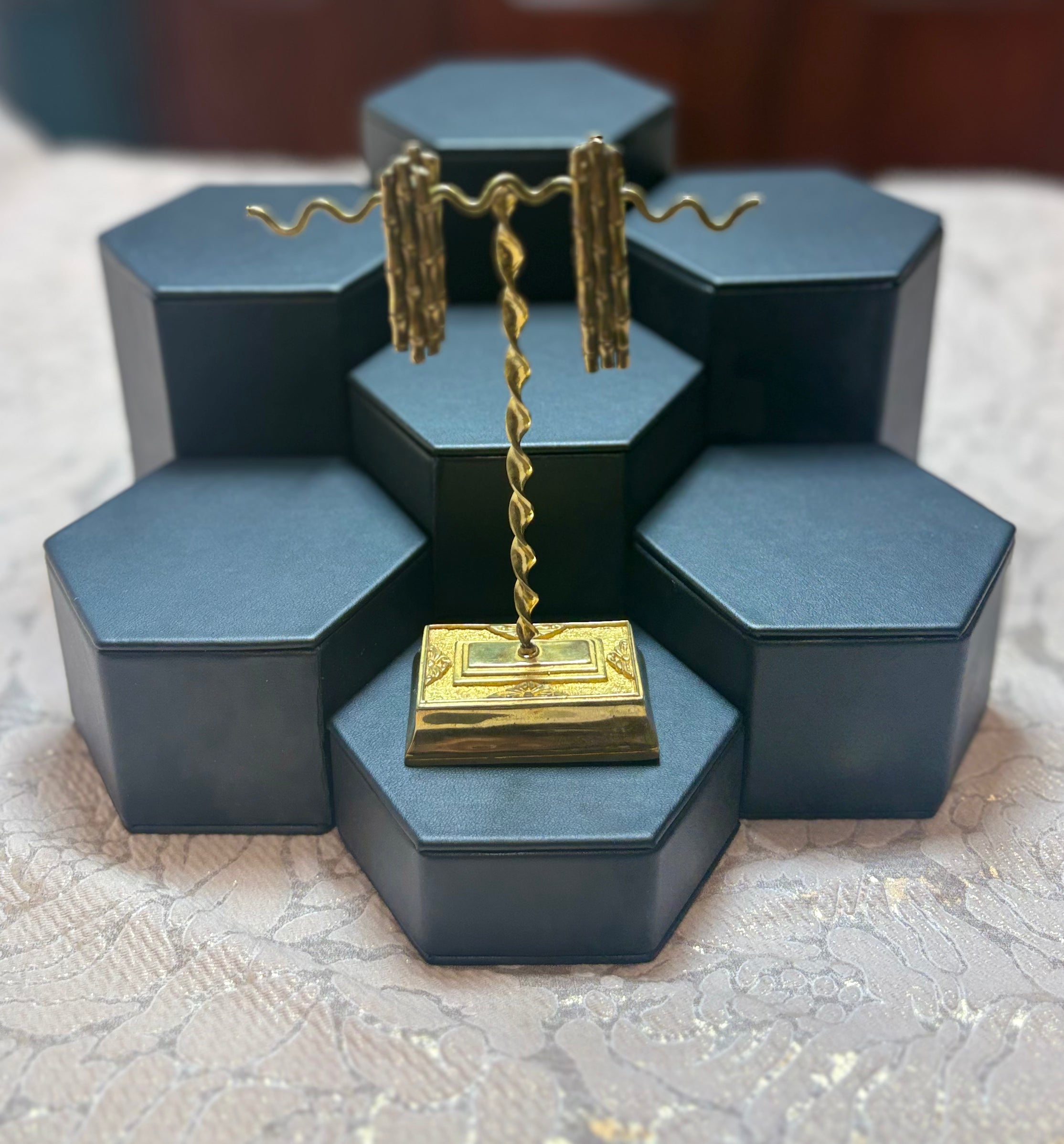 Morton Manley Brass Bamboo Hangers