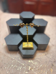 Morton Manley Brass Heart w/ Diamond