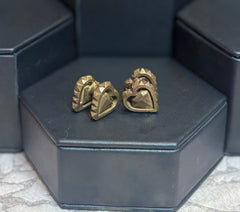 Morton Manley Brass Heart w/ Diamond