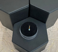 Maya Gold Aftercare with Blue opal